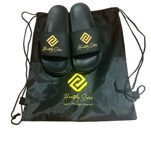 Healthy Soles Royalty Slide Black Sz 10